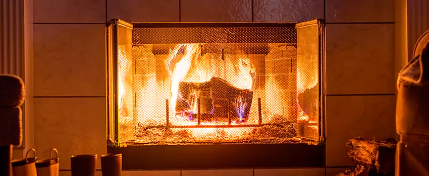 Mendota Hearth Landscape Fireplace Installation in Ardmore, Oklahoma