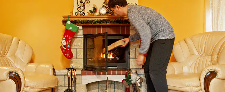 Rusted Metal Fireplace Restoration in Ardmore, Oklahoma